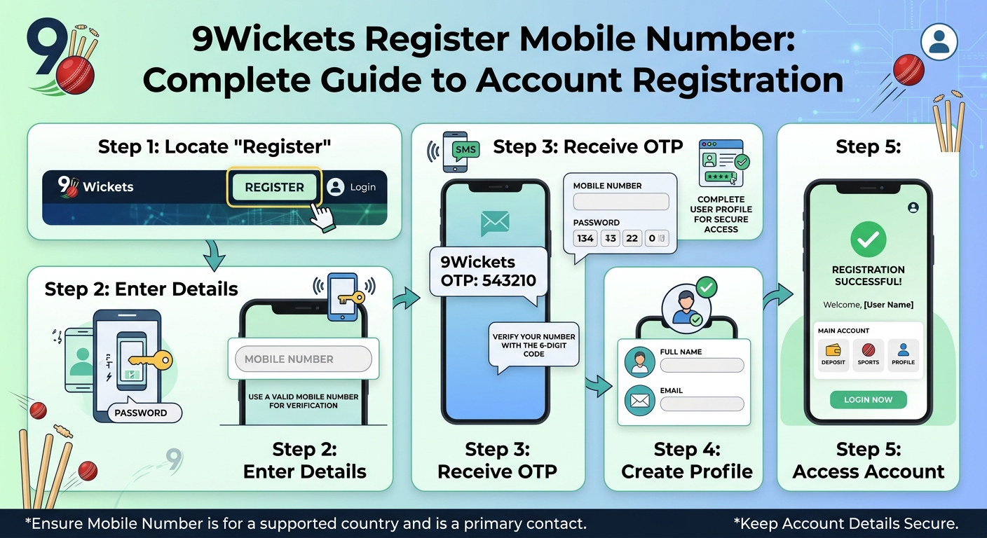 9Wickets Register Mobile Number: Complete Guide to Account Registration